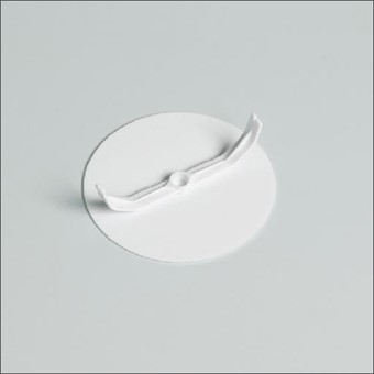 Afdekplaat rond klemmend wit 95mm 1331 (Attema)